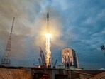 Luna 25 crashed: A Soyuz-2.1b rocket booster with a Fregat upper stage and the lunar landing spacecraft Luna-25 blasts off from a launchpad at the Vostochny Cosmodrome in the far eastern Amur region, Russia, August 11.