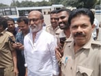 Rajinikanth went back to the bus depot where he began his work life. Rajinikanth went back to the bus depot where he began his work life.