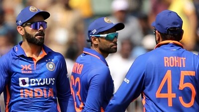 India's Virat Kohli, Suryakumar Yadav and Rohit Sharma (ANI) India's Virat Kohli, Suryakumar Yadav and Rohit Sharma (ANI)