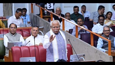 Accusing the BJP-JJP coalition government of collecting “very personal data” of the citizens in the garb of Parivar Pehchan Patra (PPP), the Congress on Tuesday highlighted a plethora of faults in the PPP, reiterating that the flagship programme has become ‘Permanent pareshani patra. Rejecting the demands of the Congress and responding to every concern of the opposition in detail, chief minister Manohar Lal Khattar said the PPP has brought transparency. (HT Photo) Accusing the BJP-JJP coalition government of collecting “very personal data” of the citizens in the garb of Parivar Pehchan Patra (PPP), the Congress on Tuesday highlighted a plethora of faults in the PPP, reiterating that the flagship programme has become ‘Permanent pareshani patra. Rejecting the demands of the Congress and responding to every concern of the opposition in detail, chief minister Manohar Lal Khattar said the PPP has brought transparency. (HT Photo)