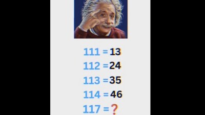 Can you solve this maths related brain teaser? (Instagram/@mathscine)