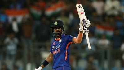 India's KL Rahul (REUTERS)
