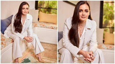 Known for her eco-conscious fashion choices, Dia Mirza continues to impress with her latest Instagram post, showcasing her in a sophisticated all-white pantsuit. (Instagram/@diamirzaofficial) Known for her eco-conscious fashion choices, Dia Mirza continues to impress with her latest Instagram post, showcasing her in a sophisticated all-white pantsuit. (Instagram/@diamirzaofficial)
