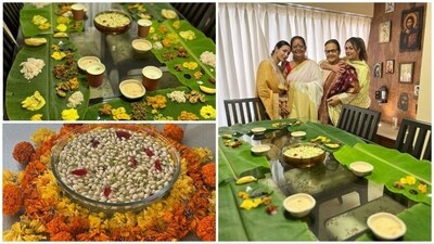 Malaika Arora and her sister Amrita Rao joined in the Onam festivities alongside their family. Bedecked in customary attire, the family relished a grand Onam banquet together. "Happy onam 🙏 wishing everyone a very happy n prosperous onam ….. momsy you r the worlds best cook and feeding friends n family makes you the happiest @joycearora #onam#sadya#onashamsakal🌻," Malaika captioned her post. (Instagram/@malaikaaroraofficial) Malaika Arora and her sister Amrita Rao joined in the Onam festivities alongside their family. Bedecked in customary attire, the family relished a grand Onam banquet together. "Happy onam 🙏 wishing everyone a very happy n prosperous onam ….. momsy you r the worlds best cook and feeding friends n family makes you the happiest @joycearora #onam#sadya#onashamsakal🌻," Malaika captioned her post. (Instagram/@malaikaaroraofficial)