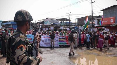 Ethnic violence has since May 3 claimed over 150 lives in Manipur. (AFP) Ethnic violence has since May 3 claimed over 150 lives in Manipur. (AFP)