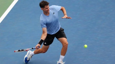 Dominic Thiem registered his first victory at a Grand Slam in 927 days on Monday (Getty) Dominic Thiem registered his first victory at a Grand Slam in 927 days on Monday (Getty)