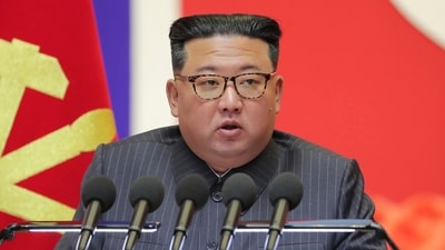 North Korean leader Kim Jong Un speaks in Pyongyang, North Korea. (AP) North Korean leader Kim Jong Un speaks in Pyongyang, North Korea. (AP)