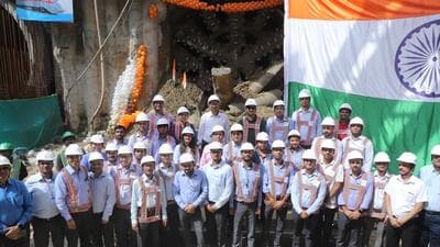 NCRTC officials said over 80,000 precast segments were utilised, each measuring 1.5 metres in length, to form the tunnel rings. (HT Photo) NCRTC officials said over 80,000 precast segments were utilised, each measuring 1.5 metres in length, to form the tunnel rings. (HT Photo)