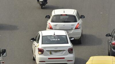 Noida, India - March 22, 2018: Uber Cab moving near Mahamaya flyover in Noida, India, on Thursday, March 22, 2018. (Photo by Virendra Singh Gosain/ Hindustan Times) (To go with Snehil’s story) (HT file photo) Noida, India - March 22, 2018: Uber Cab moving near Mahamaya flyover in Noida, India, on Thursday, March 22, 2018. (Photo by Virendra Singh Gosain/ Hindustan Times) (To go with Snehil’s story) (HT file photo)