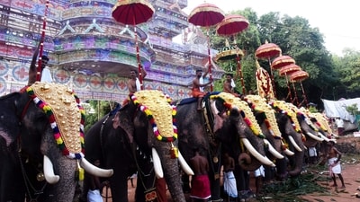 Malayalis across the world are celebrating the harvest festival Onam on Thiruvonam day, the spirit is equally buoyant at the Thrikkakara Vamana Moorthy Temple. It is the only temple dedicated to Vamana in Kerala. (PTI) Malayalis across the world are celebrating the harvest festival Onam on Thiruvonam day, the spirit is equally buoyant at the Thrikkakara Vamana Moorthy Temple. It is the only temple dedicated to Vamana in Kerala. (PTI)