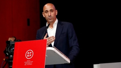 President of the Royal Spanish Football Federation Luis Rubiales (via REUTERS)