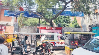 The Delhi government school in east Delhi’s Kailash Nagar where the incident took place. The teacher used to teach the Deshbhakti Curriculum. (HT photo) The Delhi government school in east Delhi’s Kailash Nagar where the incident took place. The teacher used to teach the Deshbhakti Curriculum. (HT photo)