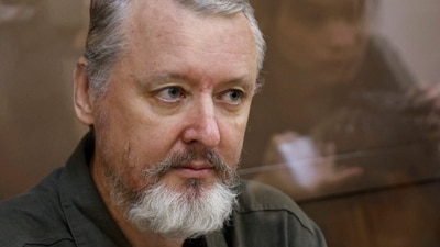 Russian nationalist Kremlin critic and former military commander Igor Girkin, also known as Igor Strelkov, who is charged with inciting extremist activity. (Reuters)