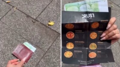 Picture of the pizza flyer that has captured the attention of many. (Instagram/@socialmediadissect) Picture of the pizza flyer that has captured the attention of many. (Instagram/@socialmediadissect)