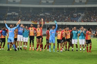 From leaking two goals in the opener against a Bangladesh Army team to this, East Bengal have grown in the Durand Cup (Samir Jana/HT) From leaking two goals in the opener against a Bangladesh Army team to this, East Bengal have grown in the Durand Cup (Samir Jana/HT)