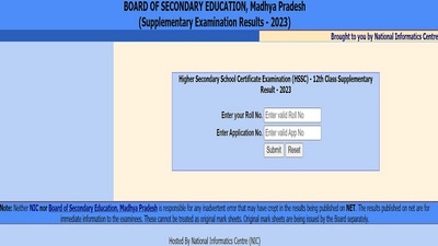 MP Board Class 12 Supplementary Result 2023 declared at mpresults.nic.in, link here MP Board Class 12 Supplementary Result 2023 declared at mpresults.nic.in, link here