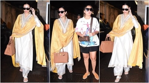 Malaika Arora with her sister Amrita Arora for Onam celebrations. (HT Photo/Varinder Chawla) Malaika Arora with her sister Amrita Arora for Onam celebrations. (HT Photo/Varinder Chawla)