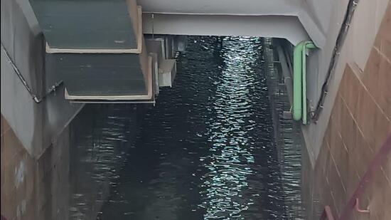 Sole subway at Nerul waterlogged again