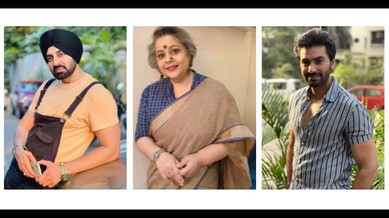 L-R: Actors Simarjeet Singh Nagra; Yamini Singh; and Ranjit Punia (Photos: Instagram)