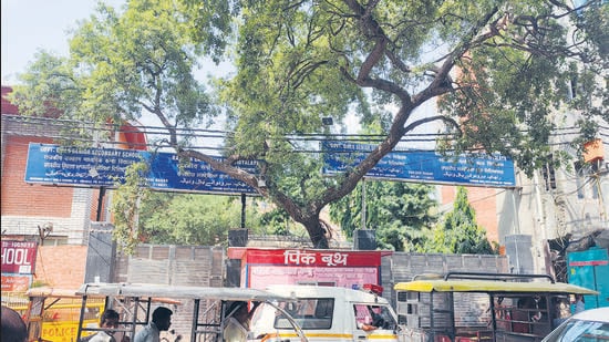 The accused teaches at a Delhi government school in Kailash Nagar. (HT PHOTO)