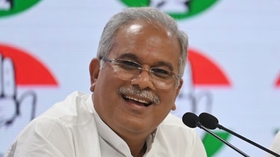Chhattisgarh Chief Minister Bhupesh Baghel addressing the media personnel during a Press conference at AICC ,in New Delhi. (Photo by Vipin Kumar/ Hindustan Times) Chhattisgarh Chief Minister Bhupesh Baghel addressing the media personnel during a Press conference at AICC ,in New Delhi. (Photo by Vipin Kumar/ Hindustan Times)