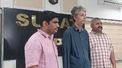 Trivedi claims that he has a Bachelors in Commerce (B.Com) and Masters in Commerce (M.Com) degrees but the police is yet to verfiy it. (Twitter/ANI)