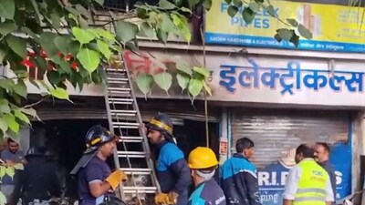 Officials said a short-circuit may have caused the fire. However, an investigation is on. (Twitter/PTI)