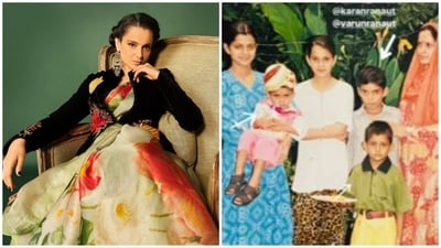 Kangana Ranaut also shared a throwback picture with her siblings on Instagram Stories and captioned the image "Three Musketeers." (Instagram/@kanganaranaut) Kangana Ranaut also shared a throwback picture with her siblings on Instagram Stories and captioned the image "Three Musketeers." (Instagram/@kanganaranaut)
