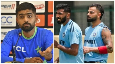 Babar Azam is convinced that Pakistan's massive win over Nepal has set the perfect platform for the duel with India (AFP-PTI) Babar Azam is convinced that Pakistan's massive win over Nepal has set the perfect platform for the duel with India (AFP-PTI)