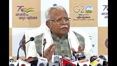 Haryana chief minister Manohar Lal Khattar on Wednesday announced that watchmen in rural areas will get  ₹11,000 honorarium,  ₹4,000 uniform allowance along with a bicycle after every 5 years and  ₹1,000 annually for stick and torch batteries. (ANI File Photo)