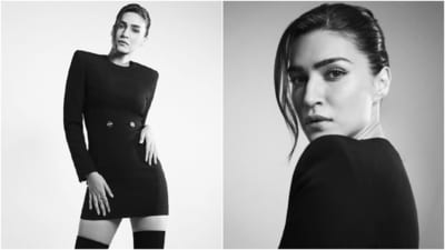 A mini dress is a must-have style statement in your wardrobe. The short hemline ensures a fuss-free look on any occasion, and you can experiment with silhouettes, prints and other elements to keep things interesting. Kriti Sanon understands this the best. The star has a steal-worthy collection of mini dresses in her wardrobe - from officewear to partywear and casual styles. Scroll through to check out her photoshoot for which she donned a glamorous version of the silhouette. (Instagram) A mini dress is a must-have style statement in your wardrobe. The short hemline ensures a fuss-free look on any occasion, and you can experiment with silhouettes, prints and other elements to keep things interesting. Kriti Sanon understands this the best. The star has a steal-worthy collection of mini dresses in her wardrobe - from officewear to partywear and casual styles. Scroll through to check out her photoshoot for which she donned a glamorous version of the silhouette. (Instagram)