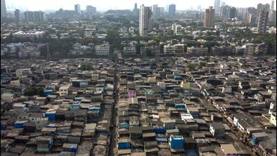 Mumbai, India - April 8, 2020: Arial view of Asia's largest slum Dharavi in Mumbai, India, on Wednesday, April 8, 2020. (Photo by Pratik Chorge/Hindustan Times) (Pratik Chorge/HT Photo) Mumbai, India - April 8, 2020: Arial view of Asia's largest slum Dharavi in Mumbai, India, on Wednesday, April 8, 2020. (Photo by Pratik Chorge/Hindustan Times) (Pratik Chorge/HT Photo)