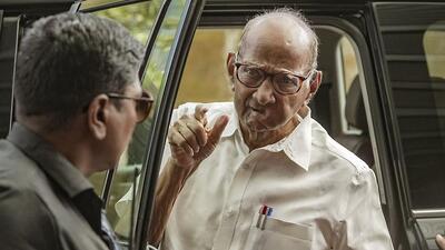 NCP founder Sharad Pawar responded to Chhagan Bhujbal’s remarks and asked party workers not to get distracted (PTI) NCP founder Sharad Pawar responded to Chhagan Bhujbal’s remarks and asked party workers not to get distracted (PTI)