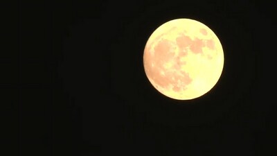 A super blue moon lights up the sky; visuals from Patna. A super blue moon lights up the sky; visuals from Patna.