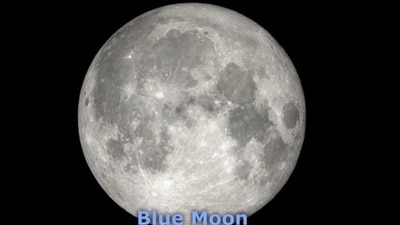 The image shows a Blue Moon. (Twitter/@NASAMoon) The image shows a Blue Moon. (Twitter/@NASAMoon)