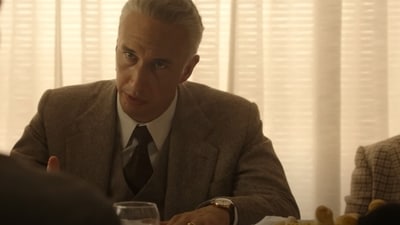 Adam Driver as Enzo Ferrari in Michael Mann's Ferrari. Adam Driver as Enzo Ferrari in Michael Mann's Ferrari.