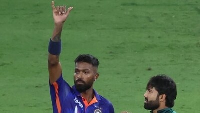 Hardik Pandya opted to play down the Indo-Pak hype ahead of blockbuster clash (AFP)