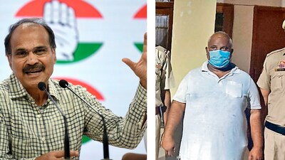 Congress leader Adhir Ranjan Chowdhury (left) Cow vigilante Raj Kumar, also known as Bittu Bajrangi Congress leader Adhir Ranjan Chowdhury (left) Cow vigilante Raj Kumar, also known as Bittu Bajrangi