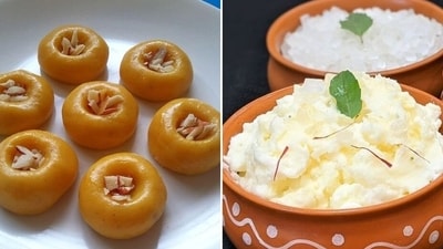 Krishna Janmashtami 2023: People offer 56 bhog items to Lord Krishna and especially include things made with milk as they are Lord Krishna's favourite. (Pinterest) Krishna Janmashtami 2023: People offer 56 bhog items to Lord Krishna and especially include things made with milk as they are Lord Krishna's favourite. (Pinterest)