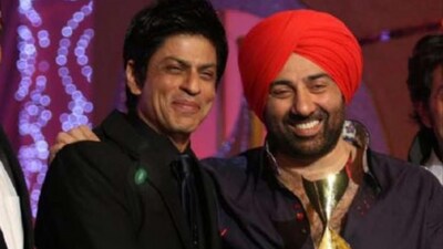 Shah Rukh Khan and Sunny Deol worked together in Yash Chopra's Darr.