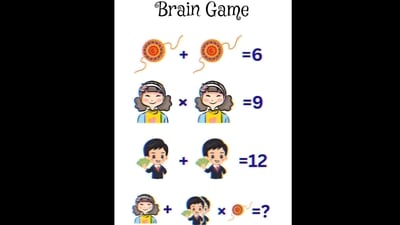 Brain Teaser: Can you beat the clock and solve this in less than seven seconds? (Instagram/@mathcince) Brain Teaser: Can you beat the clock and solve this in less than seven seconds? (Instagram/@mathcince)