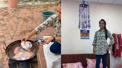 Many were impressed with the woman’s art piece. (Instagram/@amee_kaushik_ribadiya) Many were impressed with the woman’s art piece. (Instagram/@amee_kaushik_ribadiya)