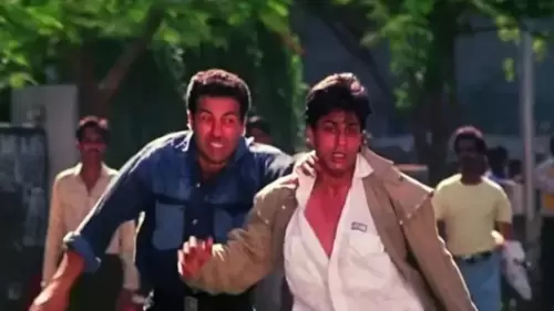 Sunny Deol and Shah Rukh Khan in Darr.