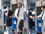 Snapshot of the brother-sister duo onboard indigo flight celebrating Rakhi. Snapshot of the brother-sister duo onboard indigo flight celebrating Rakhi.