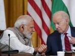 Prime Minister Narendra Modi with US President Joe Biden. (AP) Prime Minister Narendra Modi with US President Joe Biden. (AP)