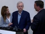 Top U.S. Senate Republican Mitch McConnell appears to freeze up for more than 30 seconds during a public appearance before he was escorted away, the second such incident in a little more than a month, after an event with the Northern Kentucky Chamber of Commerce in Covington, Kentucky, U.S. August 30, 2023 in a still image from video.