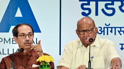 Opposition alliance INDIA meet today in Mumbai's Grand Hyatt hotel. (Vijay Bate) Opposition alliance INDIA meet today in Mumbai's Grand Hyatt hotel. (Vijay Bate)