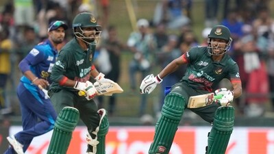 Bangladesh hardly managed to get going at any point in their innings. A majority of their runs came in a 59-run stand between Najmul Hossain Shanto and Towhid Hridoy. (AP) Bangladesh hardly managed to get going at any point in their innings. A majority of their runs came in a 59-run stand between Najmul Hossain Shanto and Towhid Hridoy. (AP)