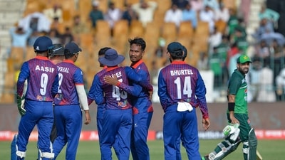 Nepal bowled first and put Pakistan under early pressure. While Babar and Mohammad Rizwan put up an 86-run stand, Pakistan were soon reduced to 124/4.&nbsp; (AFP)