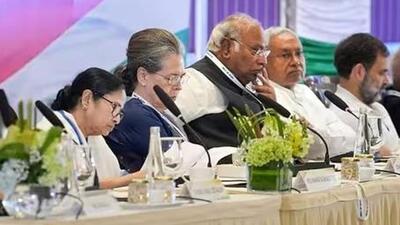 Opposition leaders of the INDIA bloc meet in Mumbai (Twitter Photo) Opposition leaders of the INDIA bloc meet in Mumbai (Twitter Photo)
